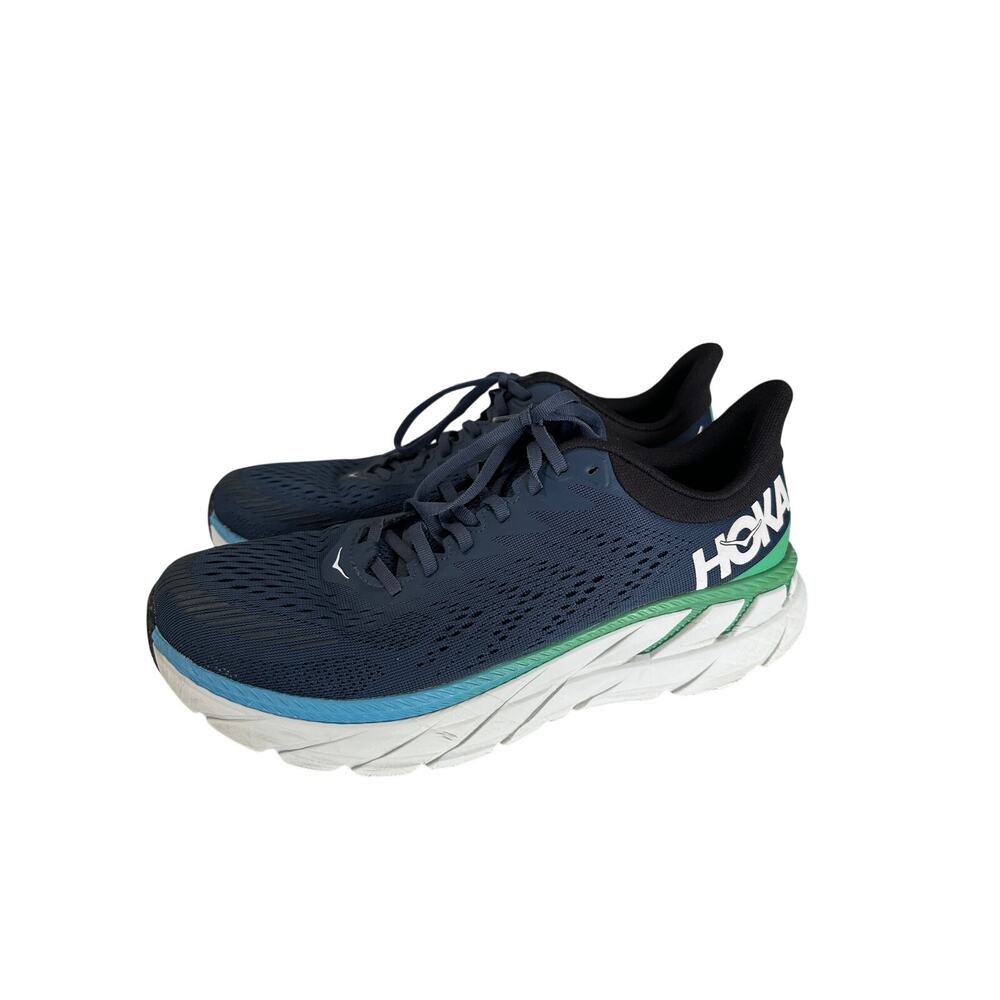 HOKA ONE ONE Clifton 7 Men's Running Shoes Navy Blue Size 10 Athletic Sneaker